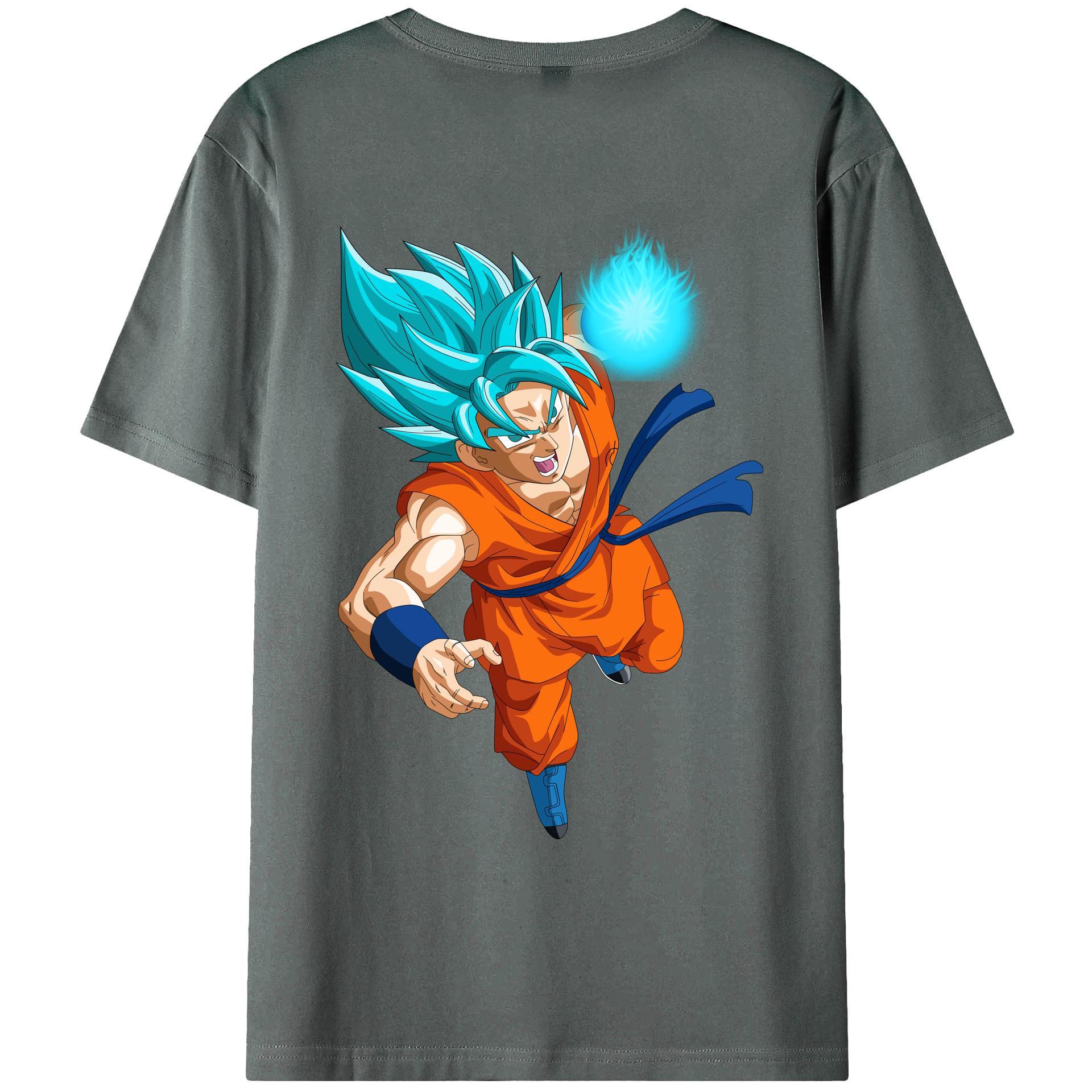 （画像用） ドラゴンボール 孫悟空（そん ごくう）Son Goku カカロット DRAGON BALL Kakarotto 綿100％ メンズ半袖Tシャツ（バックプリント） 通気性